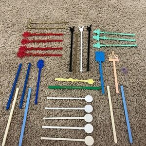 Colorful Vintage Swizzle Sticks Collection